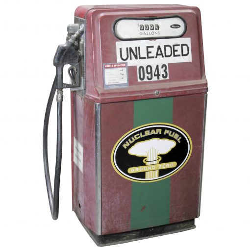 GAS PUMP / TOKHEIM 1250 W/ RISERS / RED & WHITE Air Designs