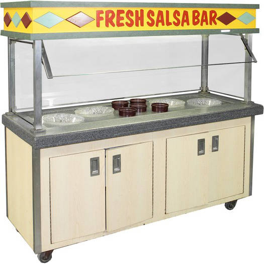 SALSA BAR W/ SNEEZE GUARD / FRESH SALSA BAR Air Designs