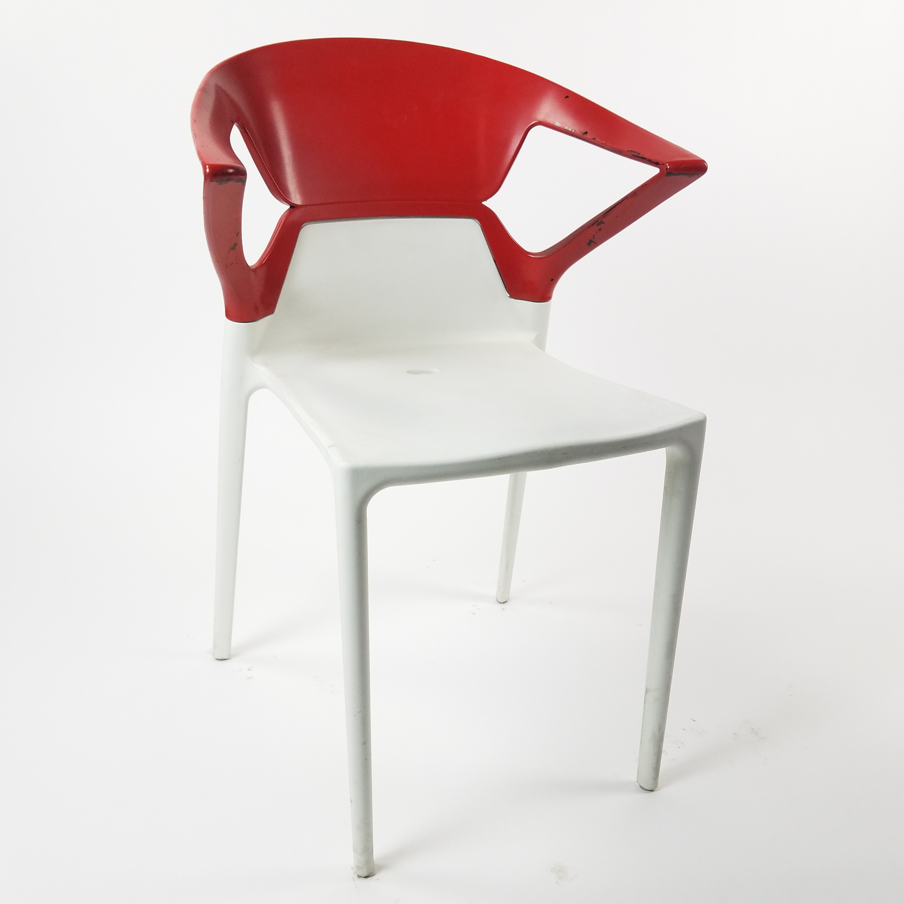 CHAIR / ITALIA / RED & WHITE PLASTIC Air Designs