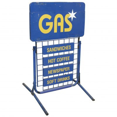 GAS STATION CURB SIGNS