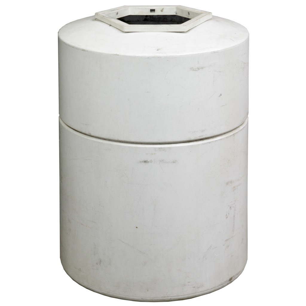 TRASH CAN / GAS STATION / ROUND / WHITE Air Designs
