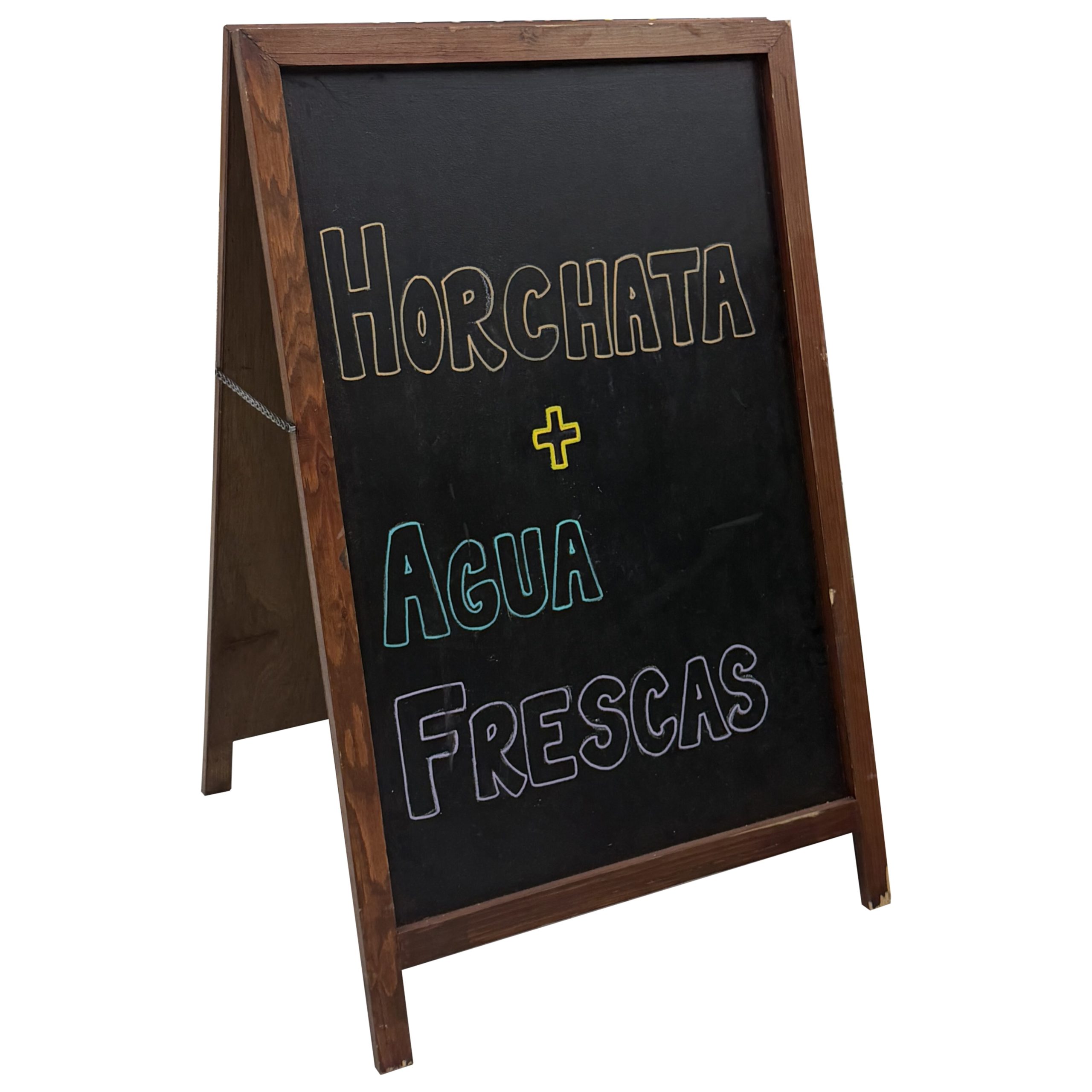 CHALK BOARD / A FRAME SIGN / NEW / WALNUT