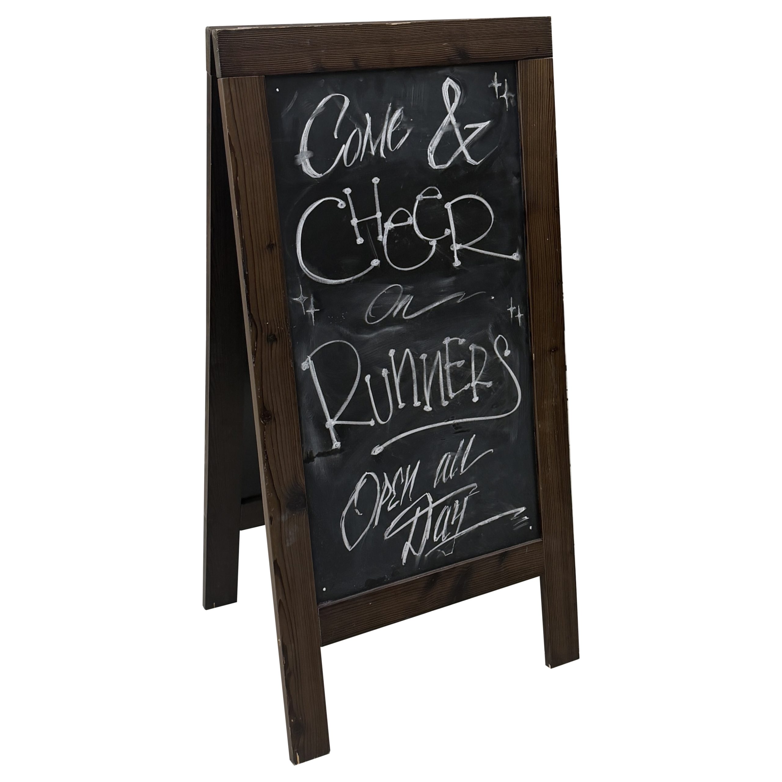 CHALK BOARD / A FRAME SIGN / SMALL / DARK BROWN