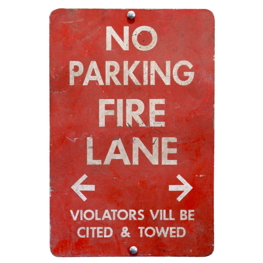 Afterprints 'No Parking Any Time Fire Lane' Aluminum Metal Sign – Novelty Decor - View #6