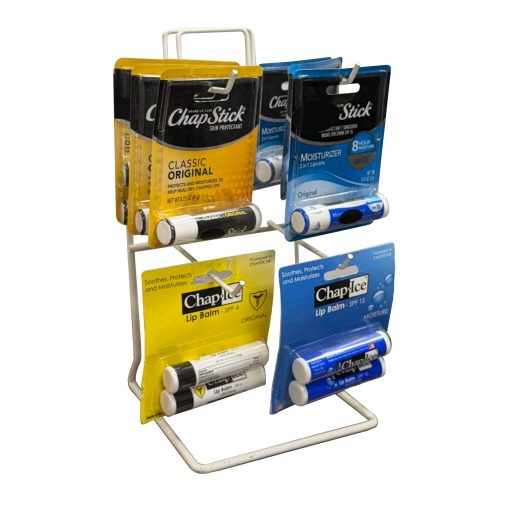 Countertop Wire Display Racks WIRE DISPLAY RACK / COUNTERTOP / WHITE / 4 PEG | Air Designs