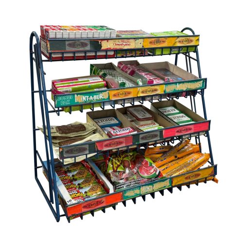 WIRE DISPLAY RACK / COUNTERTOP / 4 TIER / BLUE / VINTAGE | Air Designs